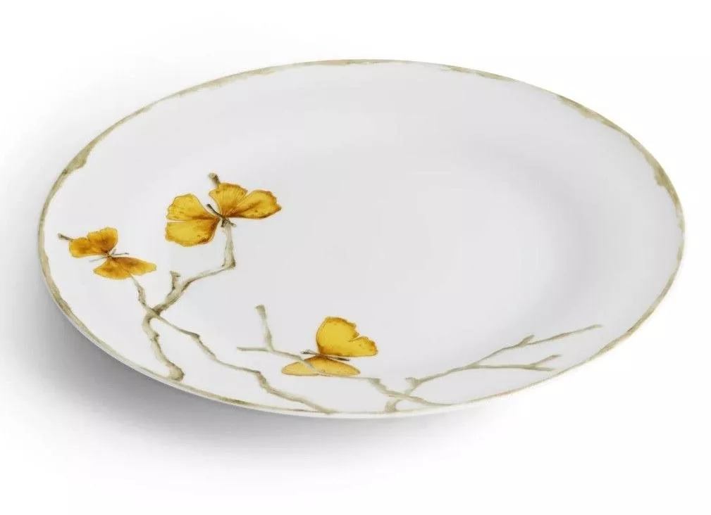 Тарелка плоская Butterfly Ginkgo Gold фарфор