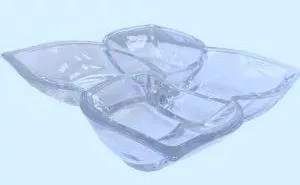 Салатник-кабарет 4-секционный Trays