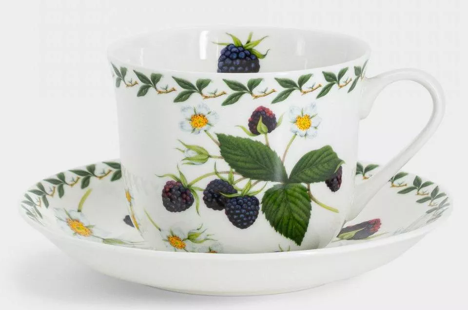 Чашка с блюдцем Ежевика Orchard Fruits