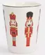 Кружка бело-бордовая Щелкунчики Nutcracker