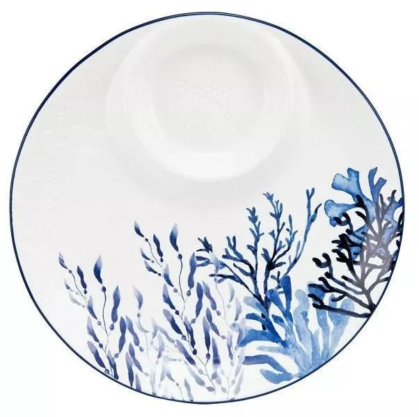 Блюдо круглое Синие кораллы Blue Coral