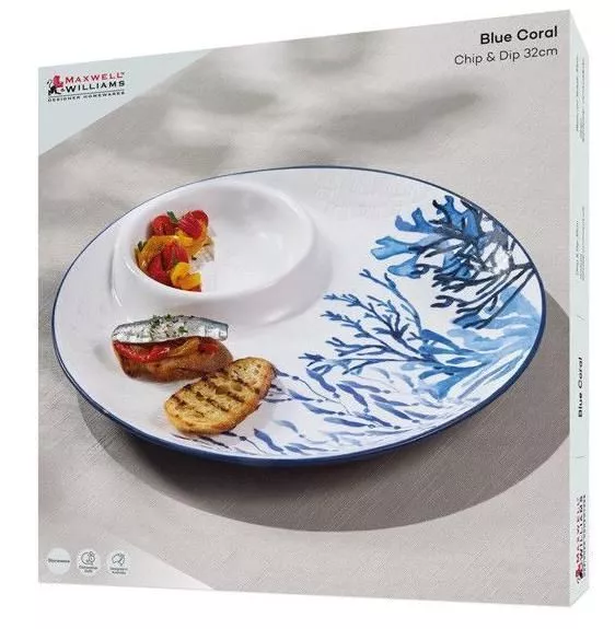 Блюдо круглое Синие кораллы Blue Coral