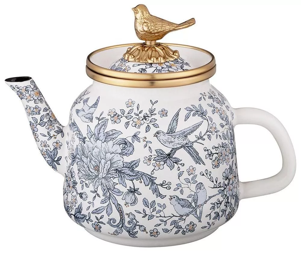 Чайник эмалированныйRoyal Garden Blue (индукция) 1,0л