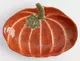 Блюдо глубокое оранжево-зеленое Тыква с листом Bright pumpkin