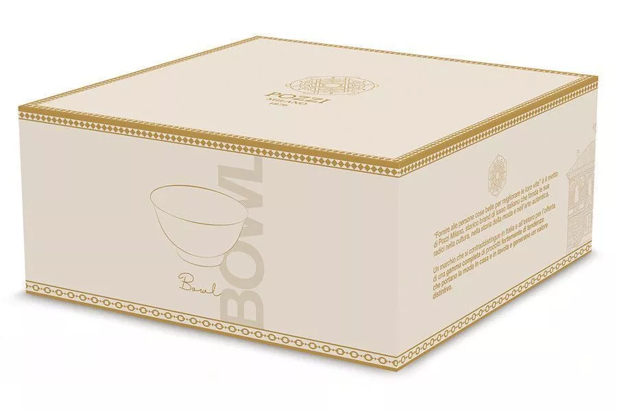 Салатник Golden 700мл белый с золотистым орнаментом