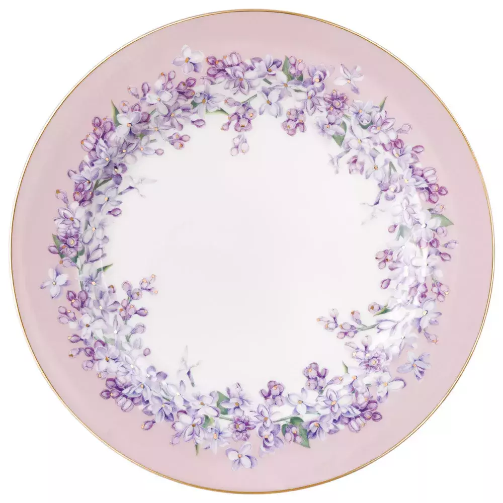 Набор из 4 тарелок закусочных Lilac цветной микс