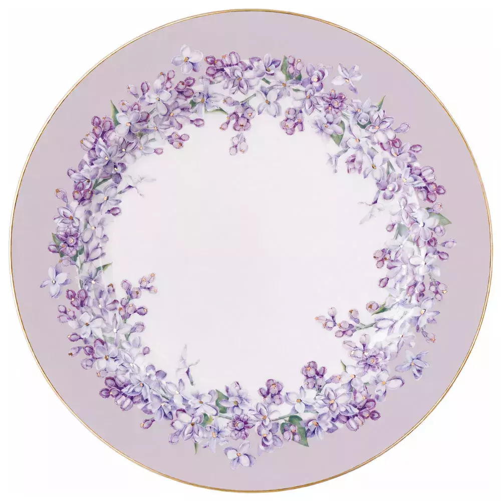 Набор из 4 тарелок закусочных Lilac цветной микс