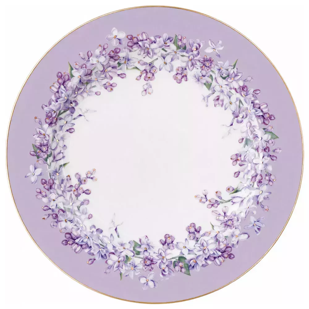 Набор из 4 тарелок закусочных Lilac цветной микс