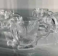 Набор из 6 кружек стеклянных 230мл ICE