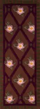 Ковер-дорожка ROSE FLOWER, 75x200 шерcть 55% полиэстер 45%, подложка полиэстер 100% 1950 гр