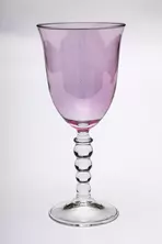 Бокал для вина PERLE PINK, розовый, хрустальное стекло, 200 мл, H 17,5