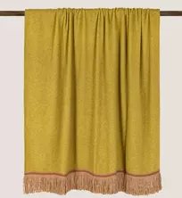 Плед Frati SOFT BAMBOO OLIO с тесьмой BRIGITTE, зеленый, 160х200, бамбук 40% полиэстер 60%, 820г