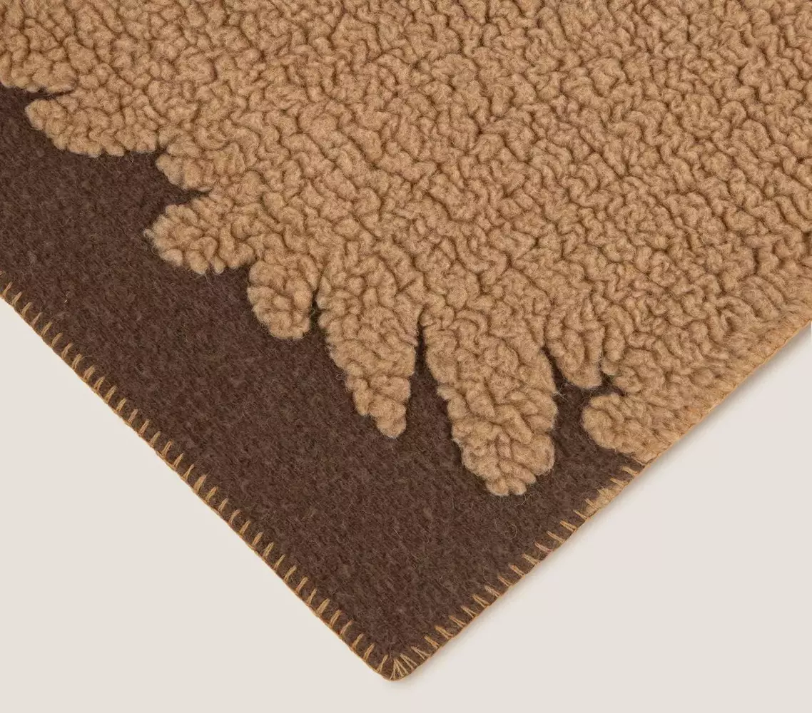 Плед BOSCO GREY 150x200 шерсть 55% полиэстер 45%, 1070г