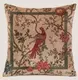 Подушка Frati BIRDS OF PARADISE BEIGE, бежевый, 50х50, велюр, полиэстер
