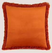Подушка MARABOU APRICOT 50х50, велюр, полиэстер, начинка конфорель