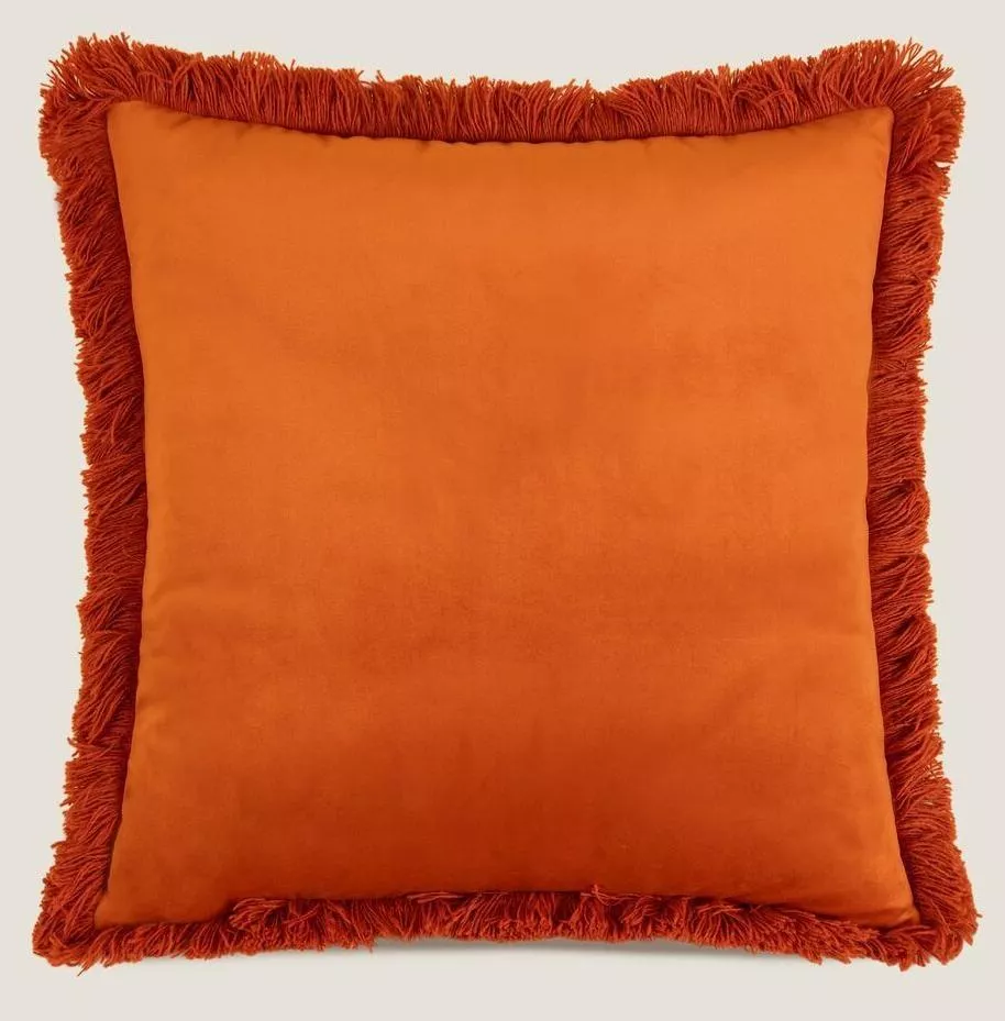 Подушка MARABOU APRICOT 50х50, велюр, полиэстер, начинка конфорель