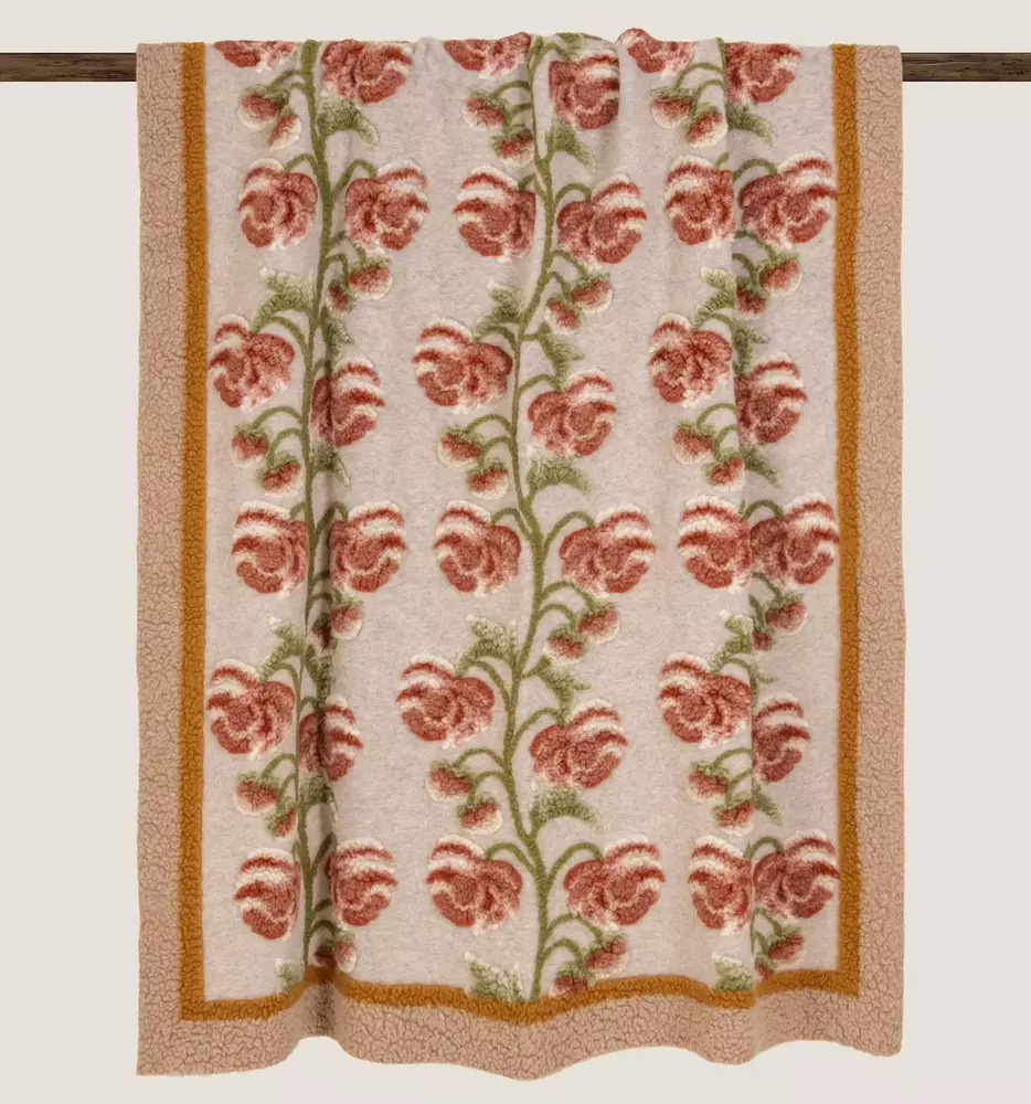 Плед Frati LANDSCAPE PEONY150x190, шерсть 80% полиэстер 20%, 900г