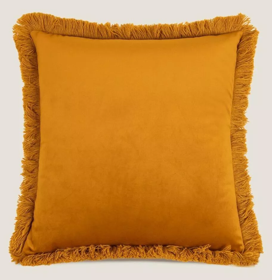 Подушка MARABOU GOLD 50х50, велюр, полиэстер, начинка конфорель