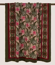 Плед Frati ORIENTAL PEONY 150x190, шерсть 80% полиэстер 20%, 900г