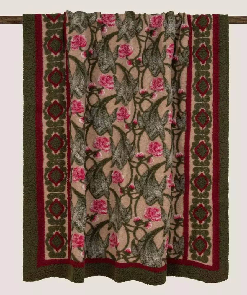 Плед Frati ORIENTAL PEONY 150x190, шерсть 80% полиэстер 20%, 900г