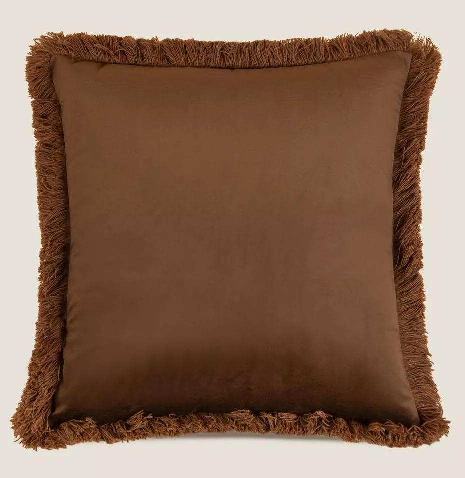Подушка MARABOU MOKA 50х50, велюр, полиэстер, начинка конфорель