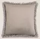 Подушка MARABOU GREY 50х50, велюр, полиэстер, начинка конфорель