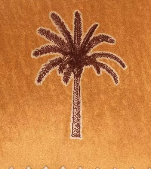 Подушка Frati EXOTIC PALM оранжевый 50х50, велюр, полиэстер