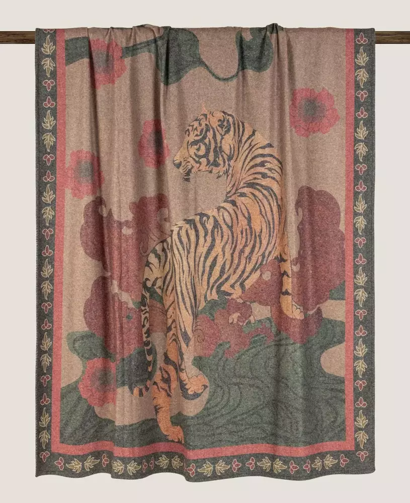 Плед Frati STAMPATO TIGER, 150х200, бамбук 40% полиэстер 60%, 720г