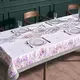 Скатерть Ирисы белый хлопок