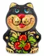 Фигурка Кот хохлома (Гжельский фарфор)