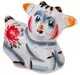 Фигурка Козлик цветной(Гжельский фарфор)