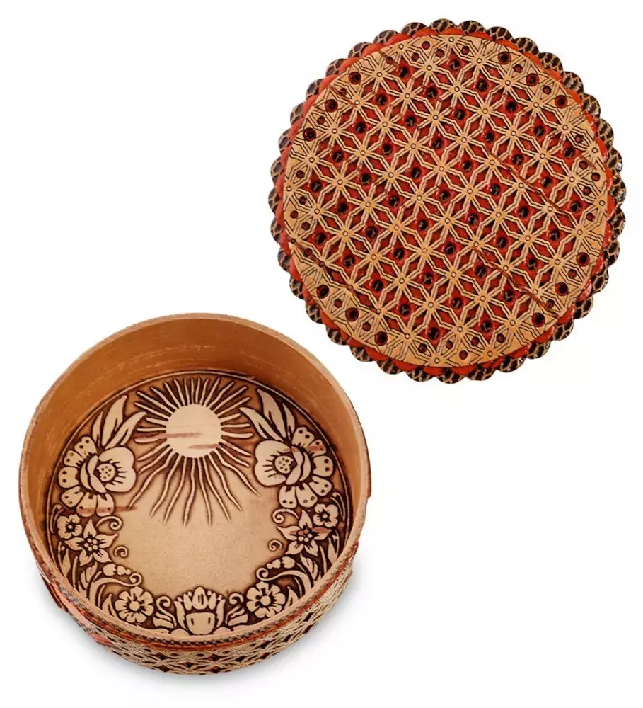 Шкатулка прорезная (береста)