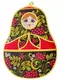 Подвесной кармашек Матрешка (красный)
