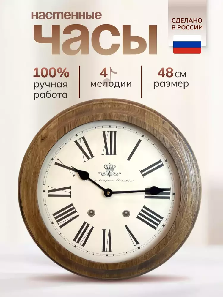 Династия Настенные часы с боем и мелодией  20-002