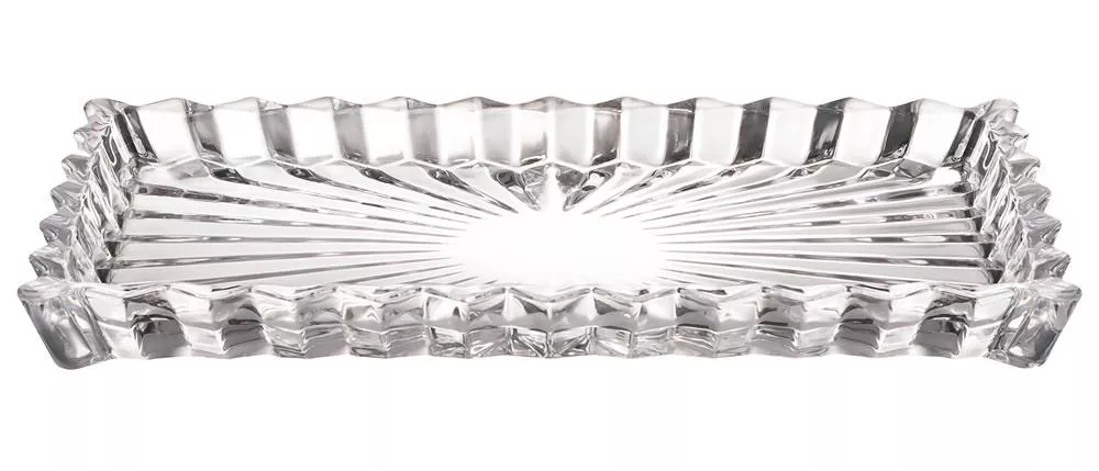 Блюдо сервировочное стеклянное Crystality