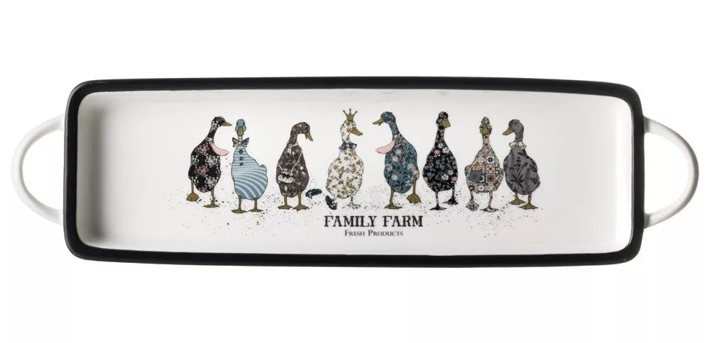 Блюдо с ручками Family Farm прямоугольное
