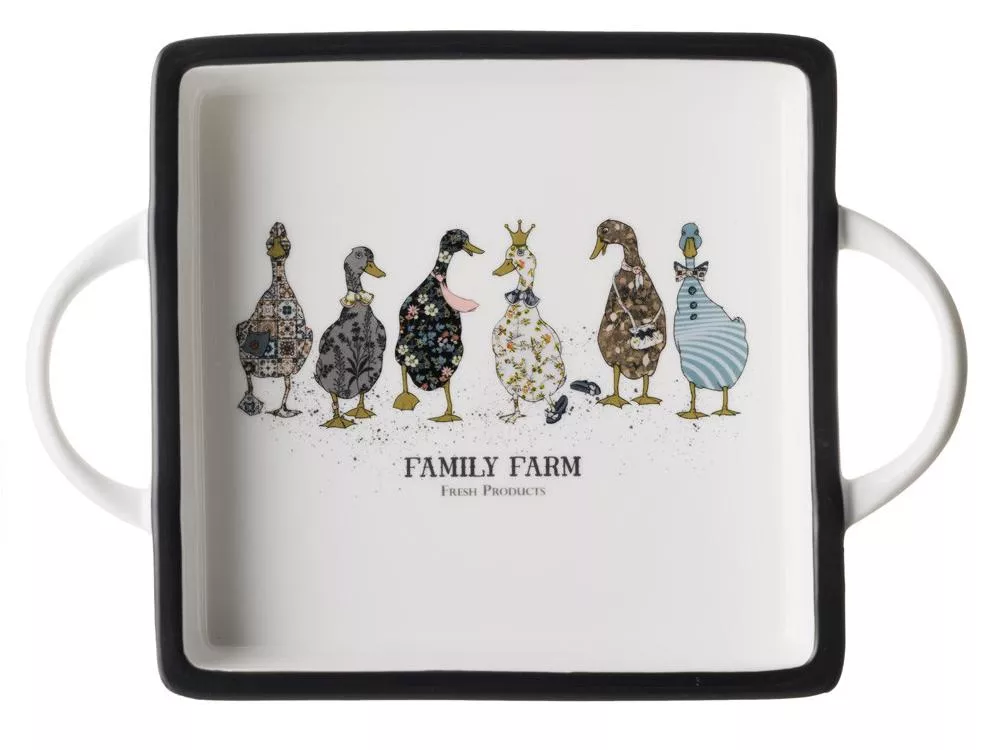 Блюдо с ручками квадратное Family Farm