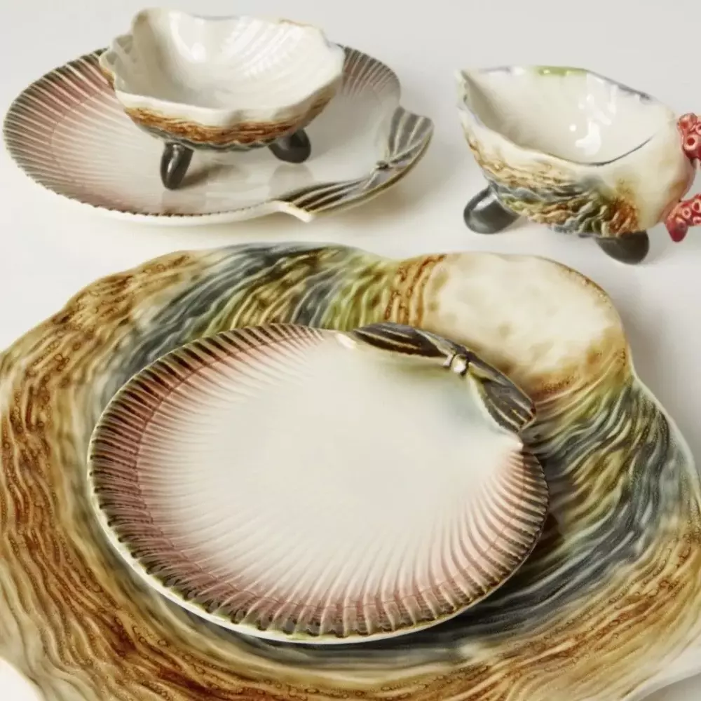 Тарелка Bordallo Pinheiro Oysters & Scallops 22 см мультиколор