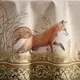 Скатерть овальная Охота зеленый хлопок с пропиткой
