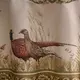 Скатерть овальная Охота зеленый хлопок с пропиткой
