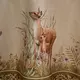 Скатерть овальная Охота зеленый хлопок с пропиткой