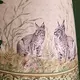 Фартук Охота рыси зеленый с пропиткой