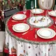 Скатерть круглая Щелкунчик красный хлопок