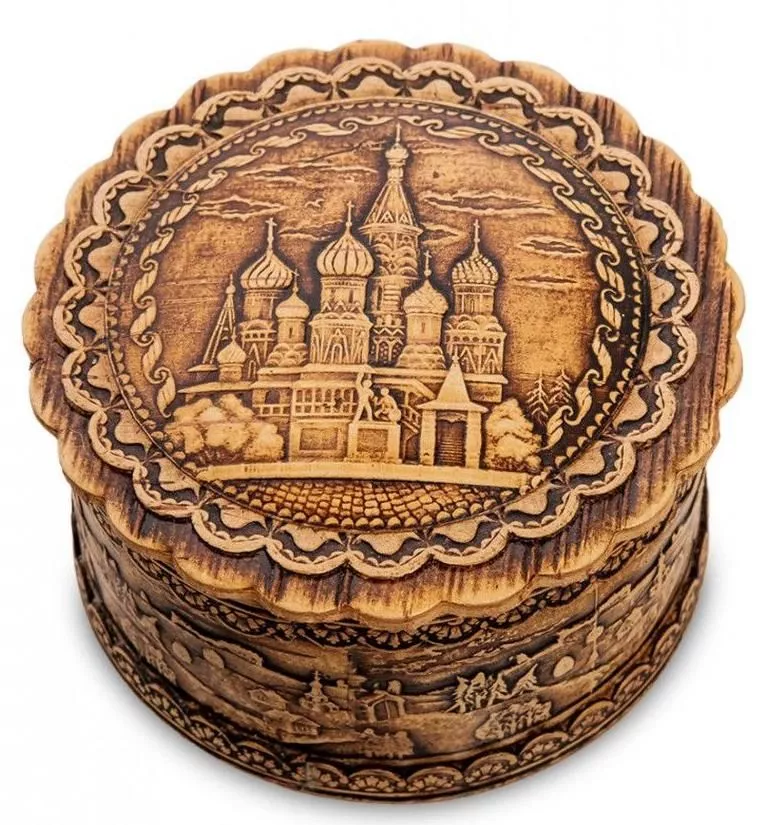 Шкатулка Москва (береста)