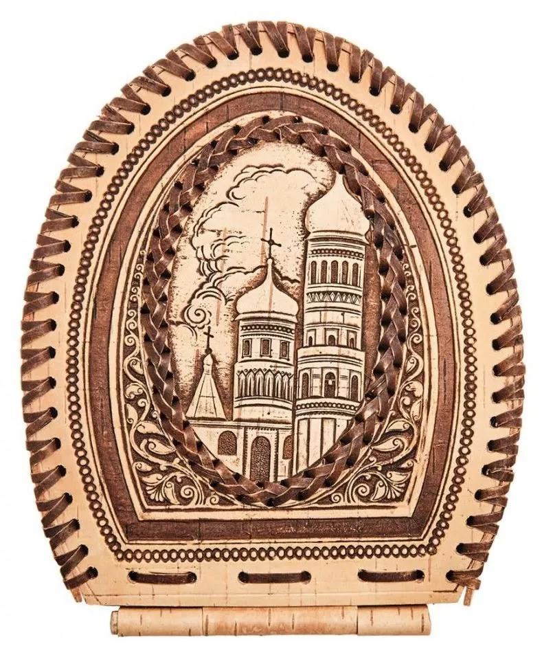 Шкатулка Храм (береста)