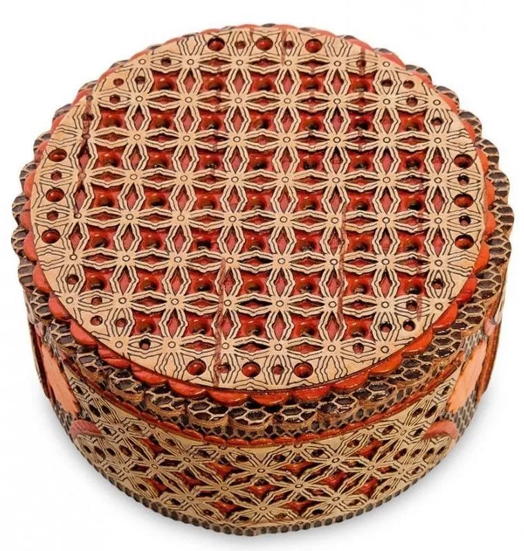 Шкатулка прорезная (береста)