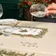 Скатерть большая новогодняя Щелкунчик бежевый хлопок с пропиткой