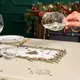 Скатерть большая новогодняя Щелкунчик бежевый хлопок с пропиткой