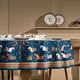 Скатерть круглая Passage синий с белым