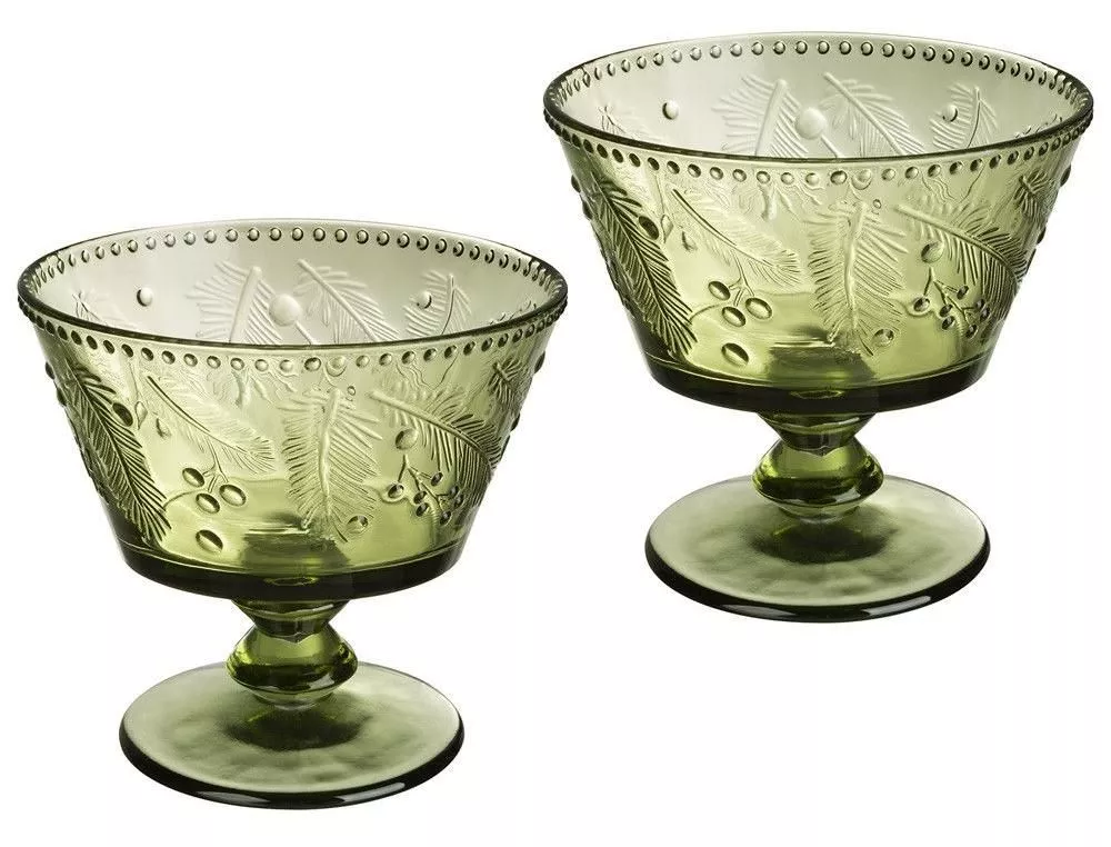 Набор из 2 креманок Celebration green